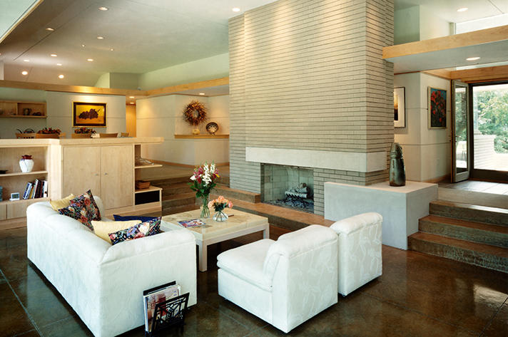 Brick Fireplace