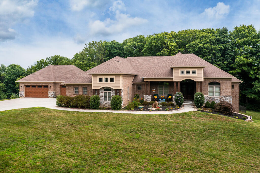 Brick Home with Grey Ash