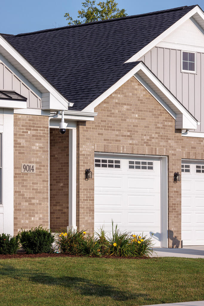 Brick Home with Marblestone Gray Western